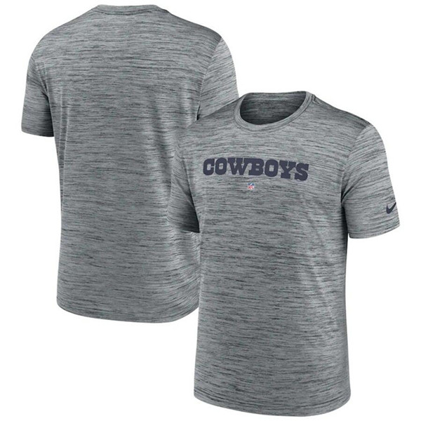 Men's Dallas Cowboys Grey Velocity Performance T-Shirt